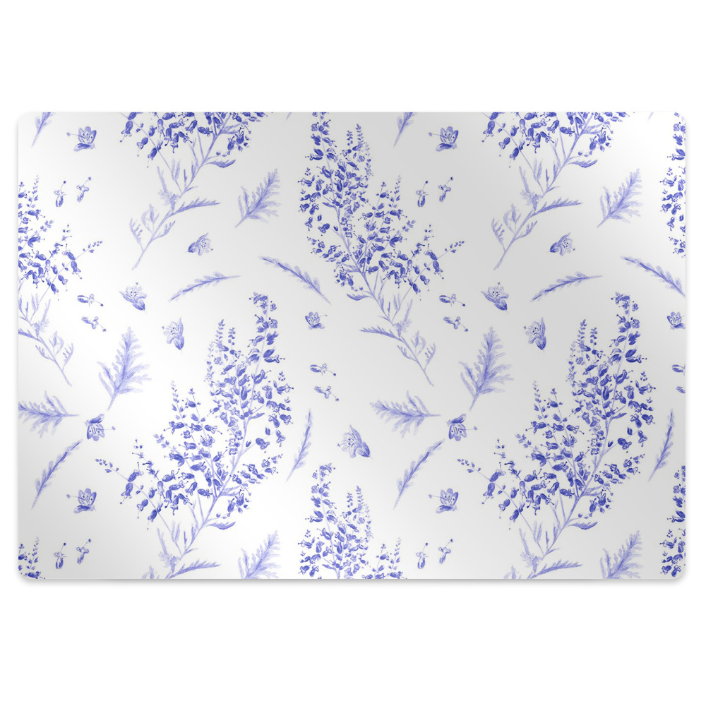 Protectie podea scaun birou Lavandă în acuarelă