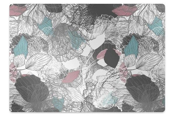 Protectie podea scaun Motiv floral