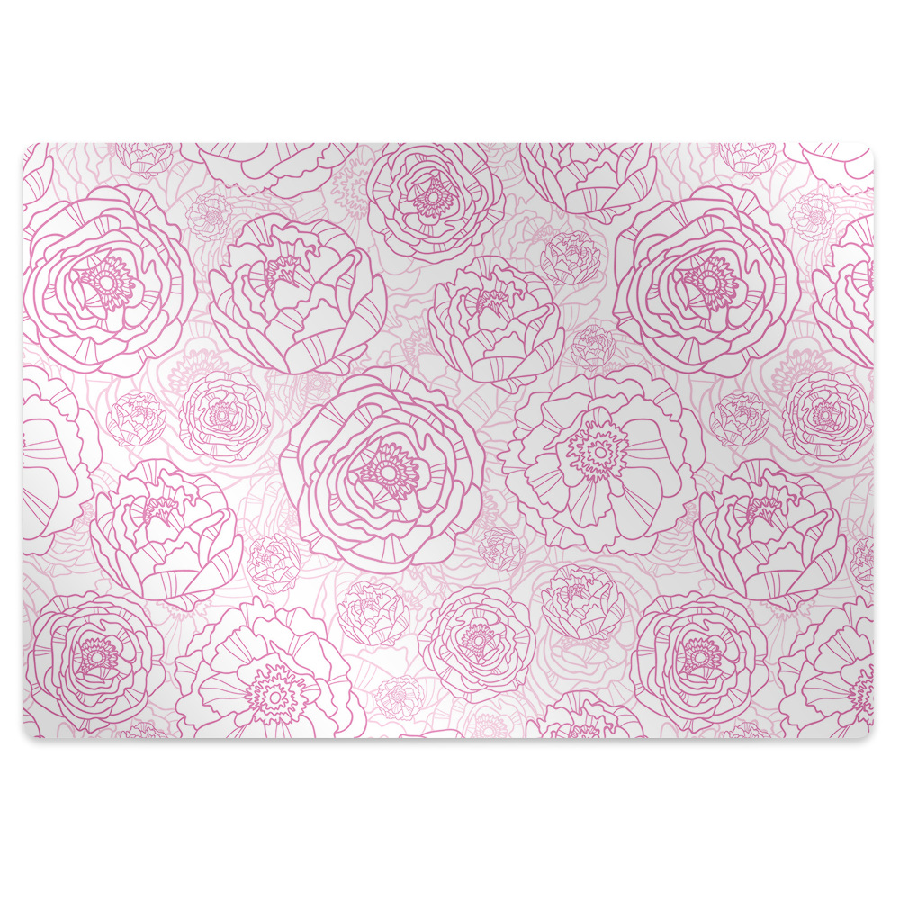 Protectie podea scaun Flori strălucitoare