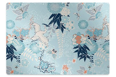 Protectie podea scaun Flori înconjurate de o macara