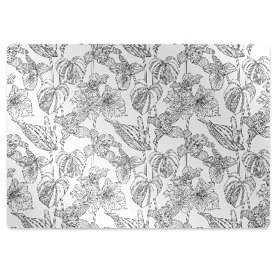 Protectie podea scaun Contururile florilor