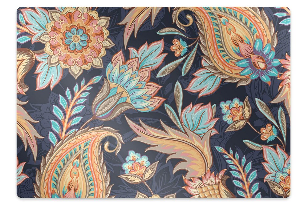 Protectie podea scaun birou Motive etnice colorate