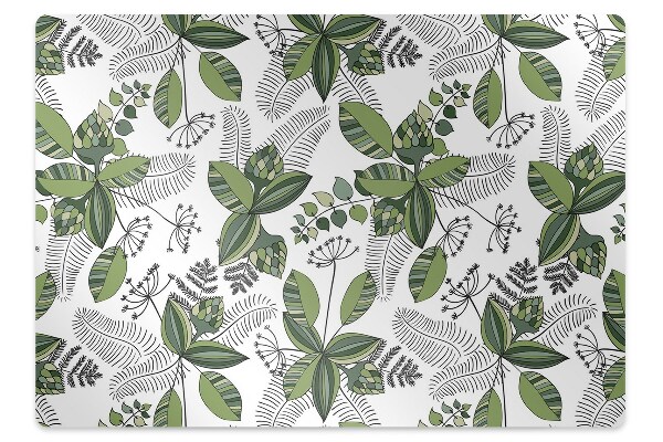 Covoras pentru protectie pardosea Motiv botanic