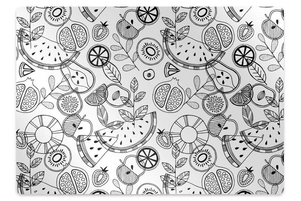 Covoras pentru protectie pardosea Fructe desenate pentru copii