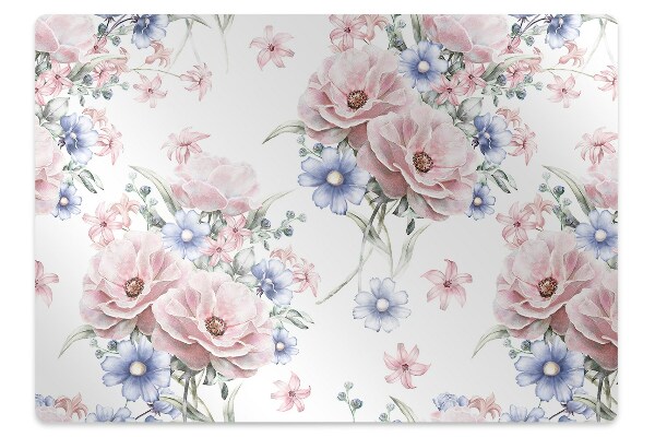 Covoras pentru protectie podea Buchet de flori