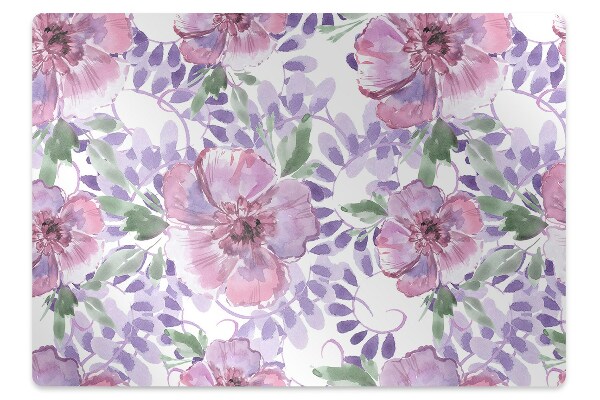 Protectie podea scaun Flori violete