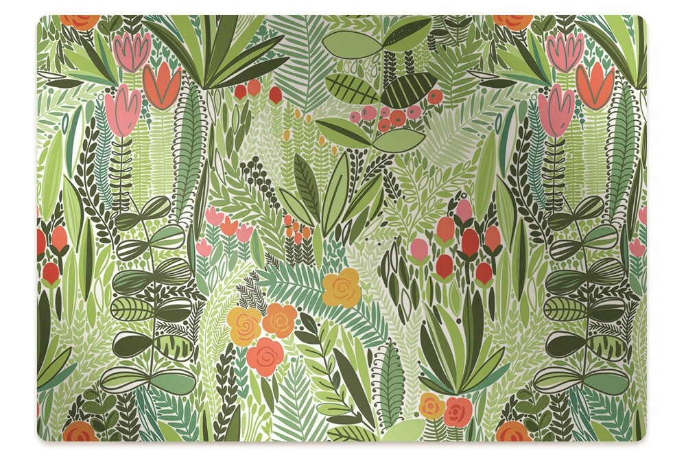 Protectie podea scaun birou O pajiște plină de flori