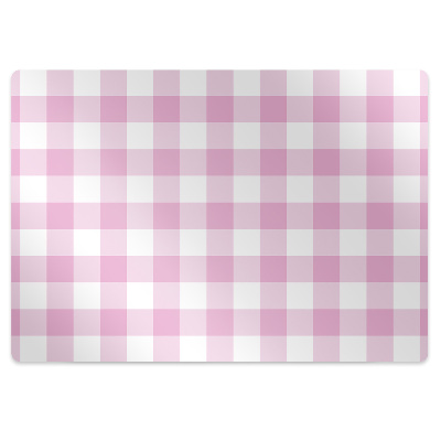 Covoras pentru protectie podea Fata de masa in carouri roz