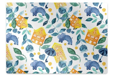 Covoras protectie pardoseala Model colorat pentru un copil