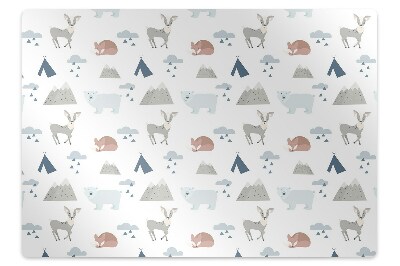 Covoras pentru protectie podea Creaturi din pădure