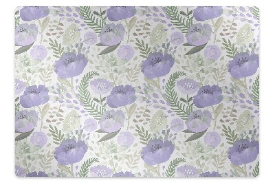 Covoras pentru protectie podea Maci pictati