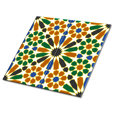 Plăci de vinil autoadezive Motiv colorat cubanez