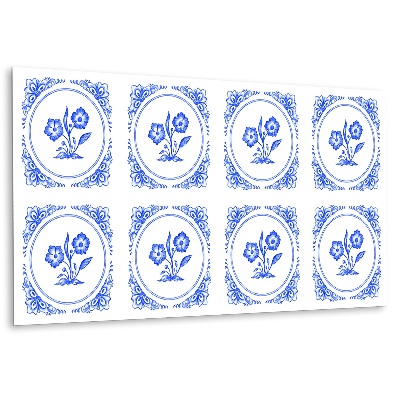 Panou decorativ perete Floare în stil azulejos