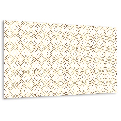 Panou decorativ perete cu linii decorative aurii