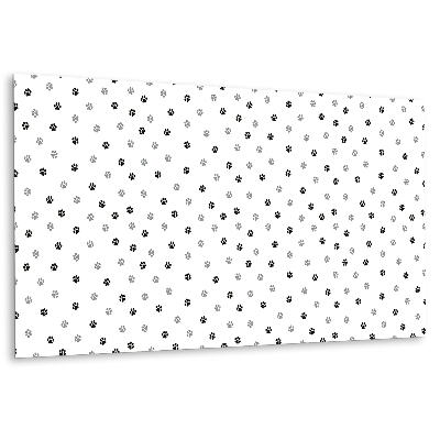 Panou perete cu un model care înfățișează labele de câine