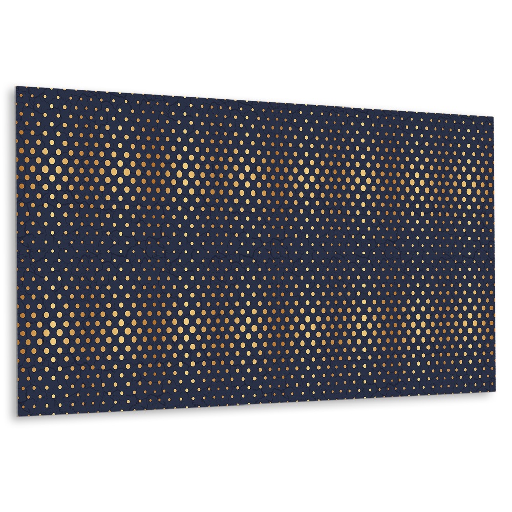 Panou de perete bucatarie Puncte decorative aurii