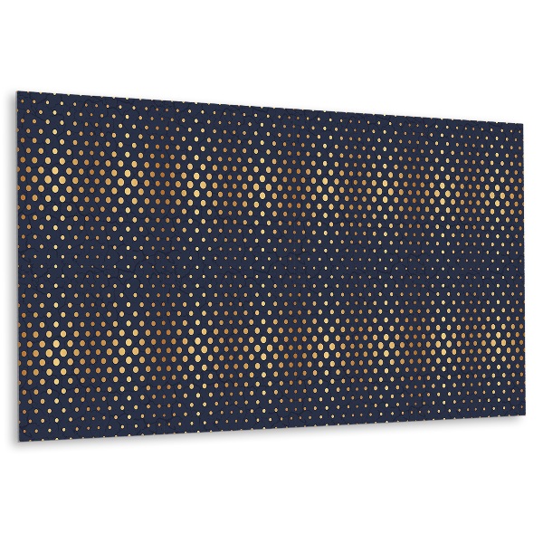 Panou de perete bucatarie Puncte decorative aurii