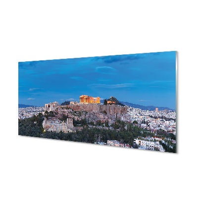 Tablou pe sticlă Grecia Panorama Atenei
