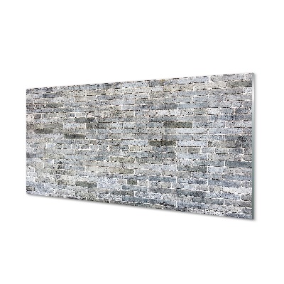 Tablou de sticlă Perete De Cărămidă Gri