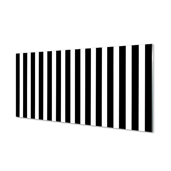 Tablou pe sticlă Dungi De Zebră Alb-Negru