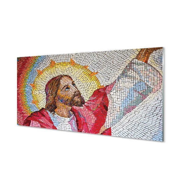 Fotografie imprimată pe sticlă Mozaic Iisus Hristos
