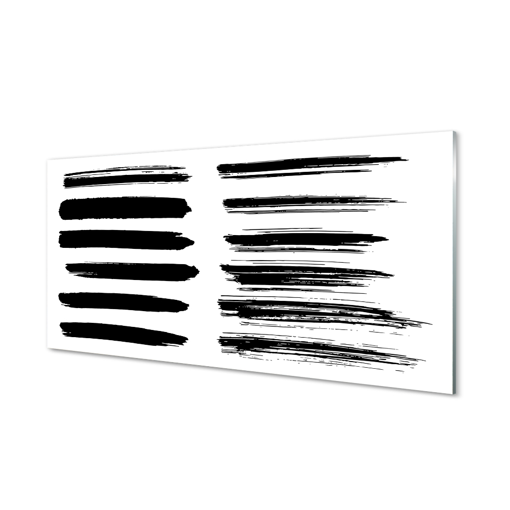 Fotografie imprimată pe sticlă Tunuri Negre De Pensulă