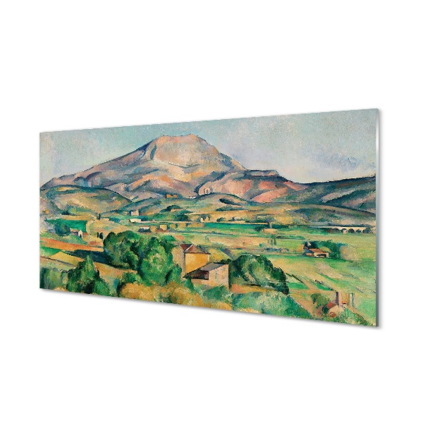 Fotografie imprimată pe sticlă Paul Cézanne - Muntele St. Victoria