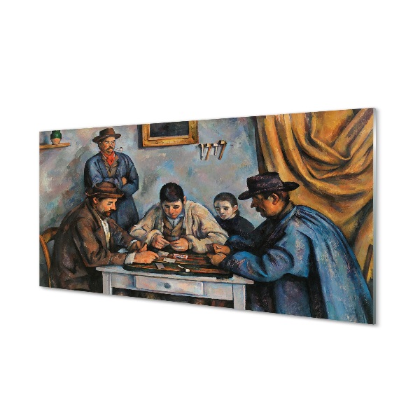 Tablou de sticlă Paul Cézanne - Jucători De Cărți