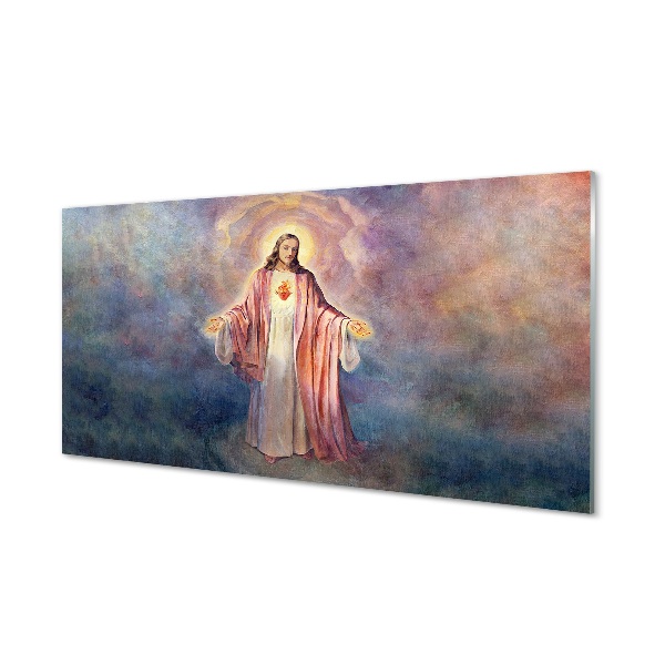 Fotografie imprimată pe sticlă Fundal Pastel Iisus