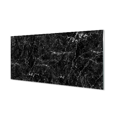 Tablou sticlă Piatra De Marmura Alb-Negru