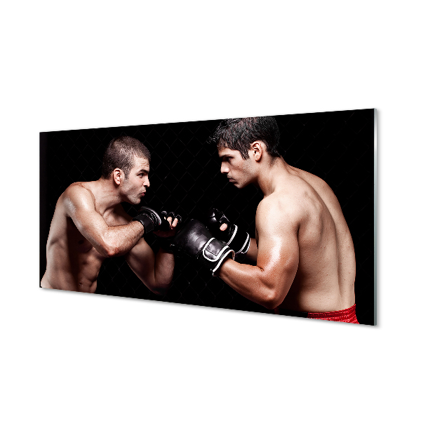 Fotografie imprimată pe sticlă Luptă De Box