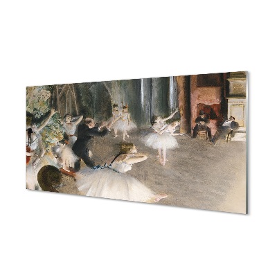 Tablou pe sticlă Edgar Degas - Proba De Balet Pe Scenă