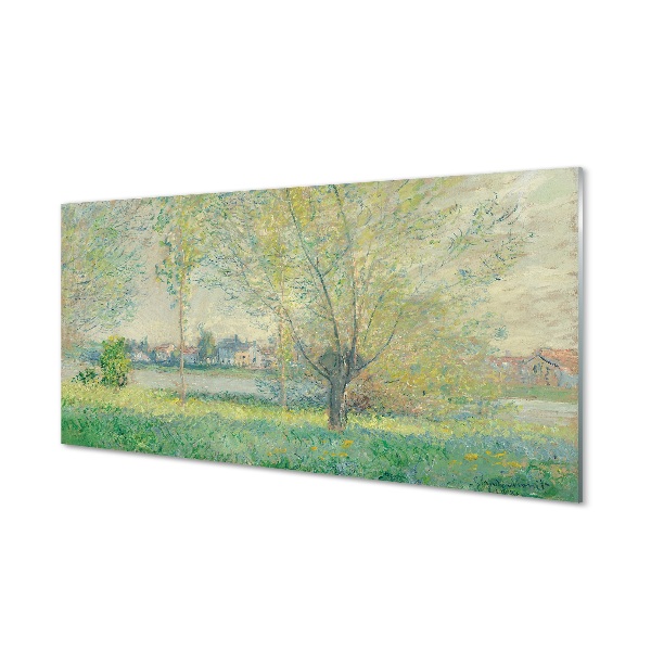 Tablou sticlă Claude Monet - Salcii