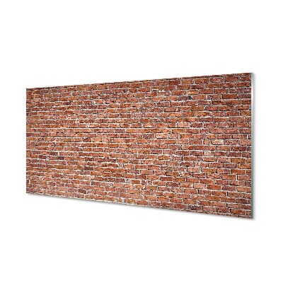 Tablou de sticlă Zid De Cărămidă Ars
