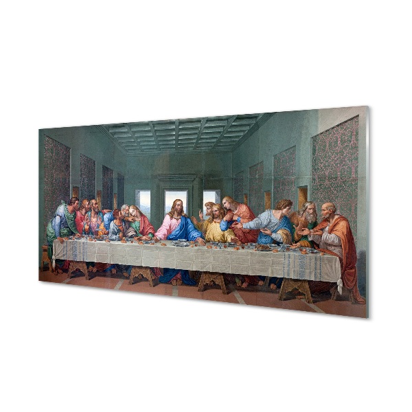 Fotografie imprimată pe sticlă Leonardo Da Vinci - Cina Cea De Taină