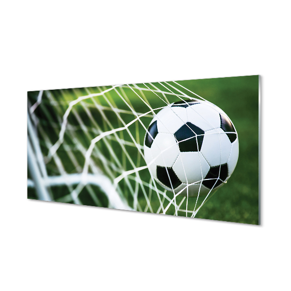 Fotografie imprimată pe sticlă Gol Cu ​​Minge De Iarbă