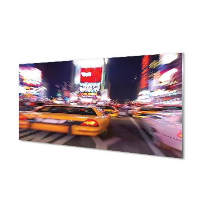 Tablou printat pe sticlă Mașini În Ambuteiaj În Centrul Orașului