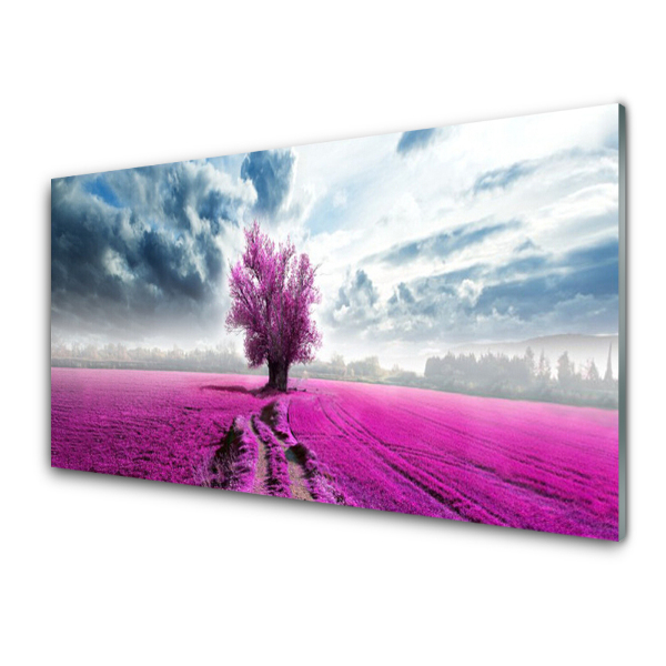 Transparenţă Lunca Și Copac Violet
