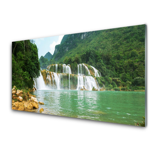 Transparenţă Cascada Repezită În Pădure