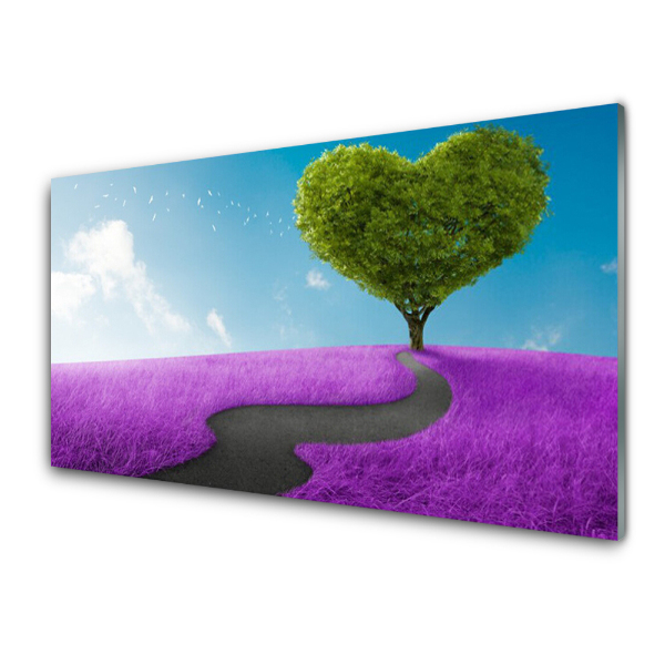 Transparenţă Copac Abstract În Formă De Inimă