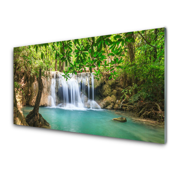 Transparenţă Cascada De Paradis În Pădure