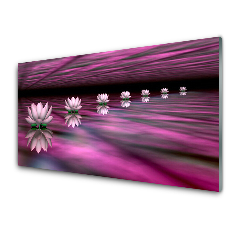 Transparenţă Grafică Abstractă Cu Flori De Lotus