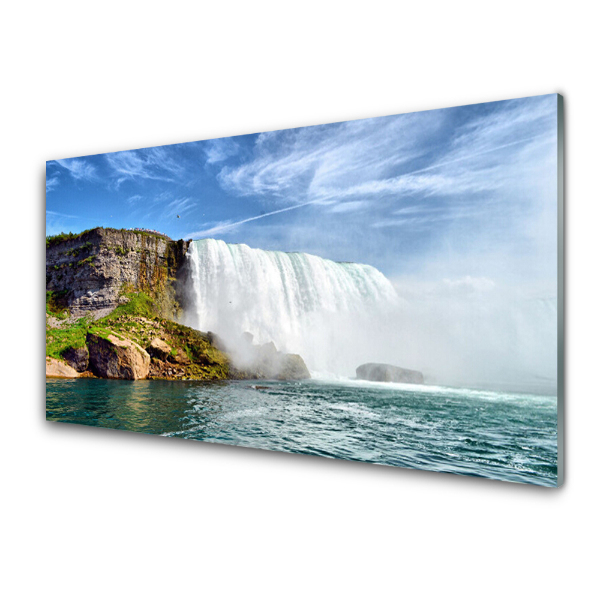 Transparenţă Cascada Care Cade In Mare