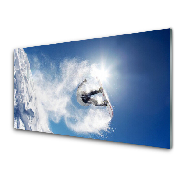 Transparenţă Snowboard Cer De Zăpadă Albă