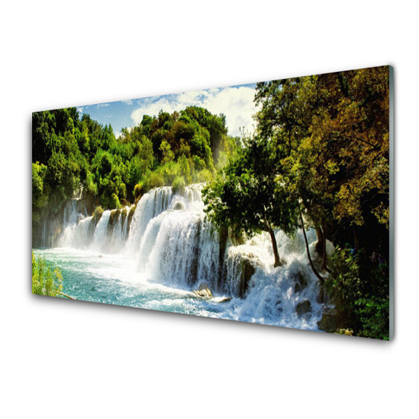 Transparenţă Cascada Frumoasa Printre Copaci