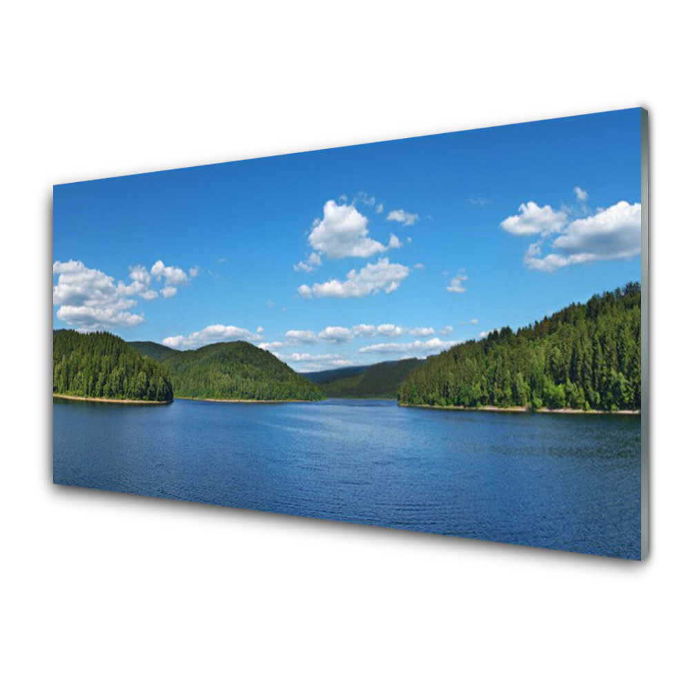 Transparenţă Lacul Pădure Peisaj Cer