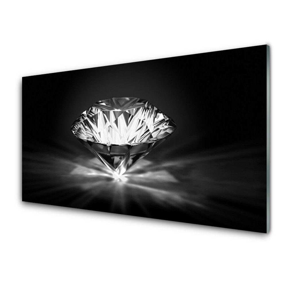 Transparenţă Diamant Strălucitor Pe Fundal Negru