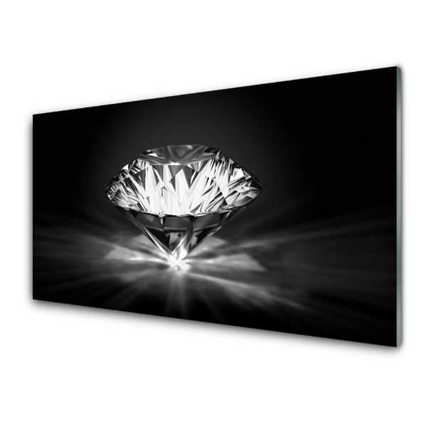 Transparenţă Diamant Strălucitor Pe Fundal Negru