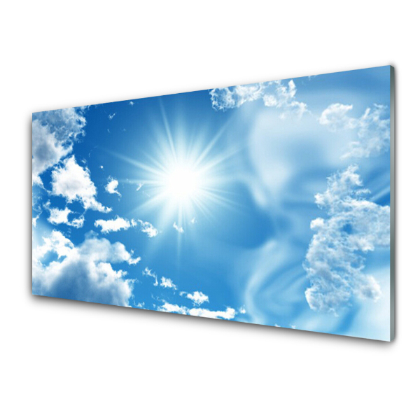 Transparenţă Soarele Pe Cerul Albastru
