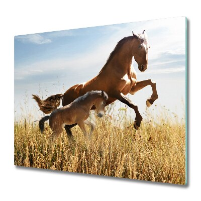 Tocător sticlă Iapă cu mânz